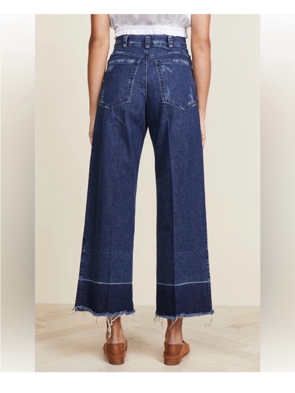 Rachel Comey Dark Blue Indigo Legion Wide-Leg Jeans Sz 6 - Picture 3 of 14